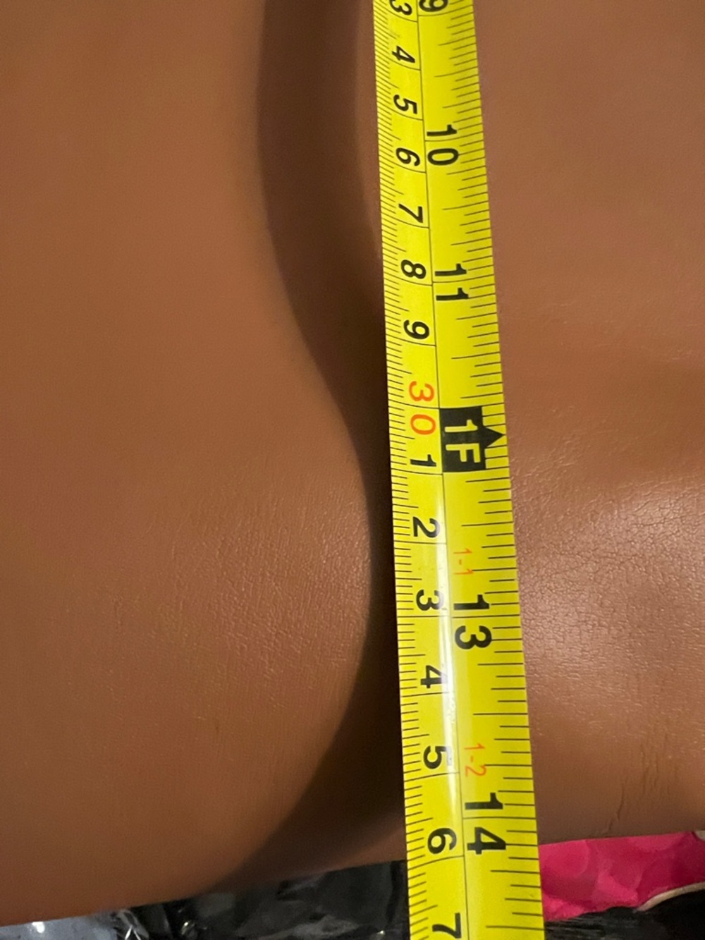 Madewell Cognac Brown Plant Based Faux Leather . - Picture 9 of 12